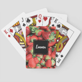 Foto der Roten Juicy Erdbeeren Spielkarten