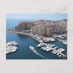 Foto der Schiffsbucht von Monte Carlo Postkarte