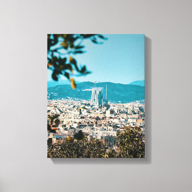 Foto der Stadt Leinwanddruck (Vorderseite)