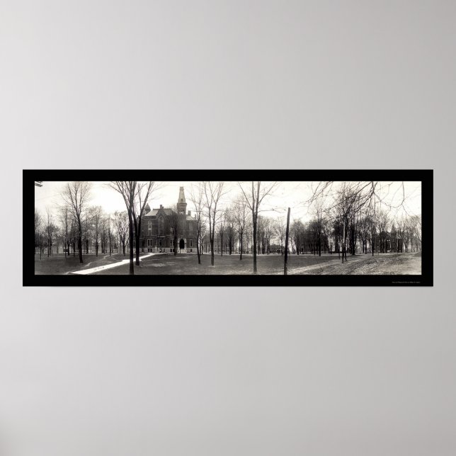 Foto der Universität Greencastle Depauw 1909 Poster (Vorne)