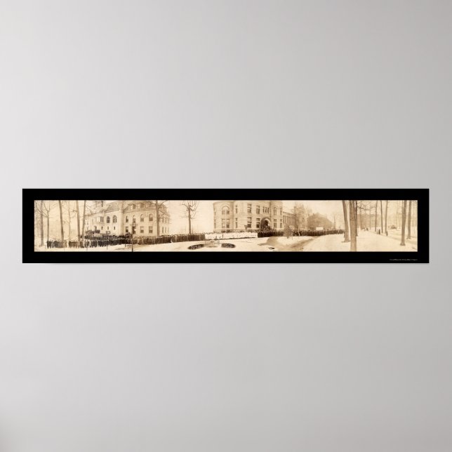 Foto der Universität Indiana 1909 Poster (Vorne)