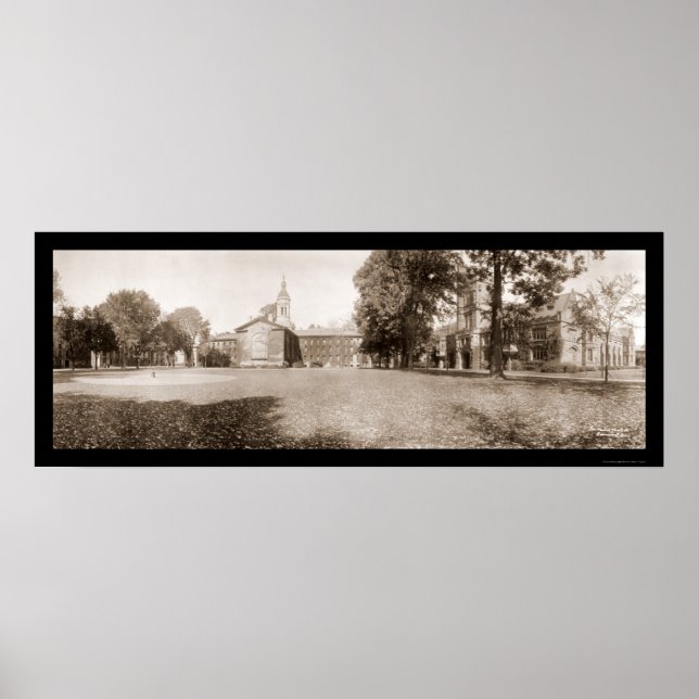 Foto der Universität Princeton 1909 Poster (Vorne)