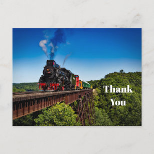 Foto der Vintagen Eisenbahnbrücke Vielen Dank Postkarte