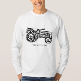 Foto der Vintagen Grauzugmaschine T-Shirt