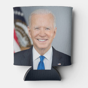 Foto des amerikanischen Präsidenten Joe Biden im W Dosenkühler