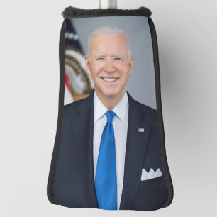 Foto des amerikanischen Präsidenten Joe Biden im W Golf Headcover