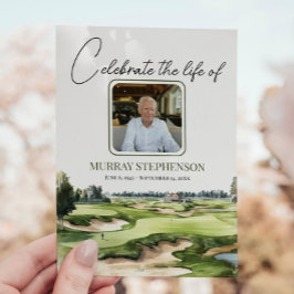 Foto des Aqua-Farb-Golfplatzes Einladung