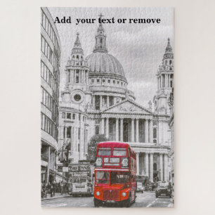 Foto des berühmten Doppeldeckerbus, London, Verei