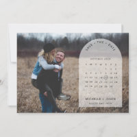 Foto des Bogenkalenders Save the Date Aufforderung