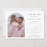 Foto des Bogenkalenders Save the Date Aufforderung