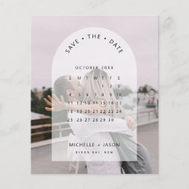 FOTO des BUDGET-Arkadenkalenders Save the Date Flyer