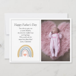 Foto des ersten Vaters Feiertagskarte