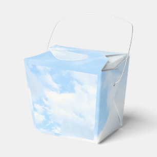 Foto des Friedlichen blauen Himmels Minimalistisch Geschenkschachtel