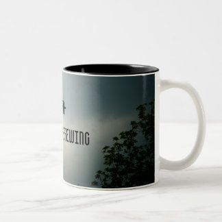 Foto des Gewitters auf der Kaffee-Tasse Zweifarbige Tasse