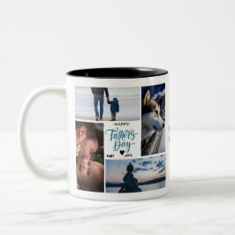 Foto des glücklichen Vaters sammelt Individuelle N Zweifarbige Tasse