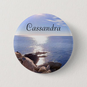Foto des Individuellen Namens des blauen Ozeans Button
