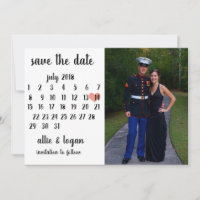Foto des Kalenders Save the Date