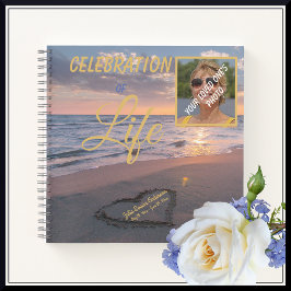 Foto des Lebens im Sonnenuntergang Notizbuch