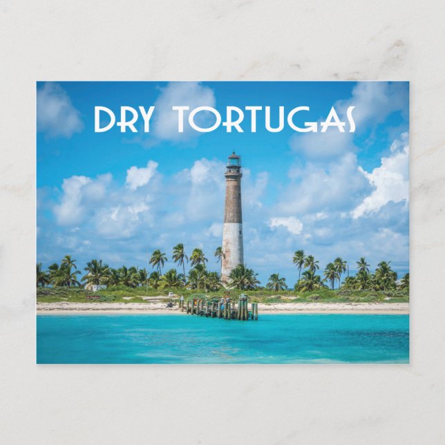 Foto des Leuchtturms Dry Tortugas Florida Postkarte (Vorderseite)