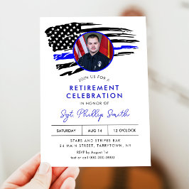 FOTO des LIBERTY Police Military Retirement Party Einladung