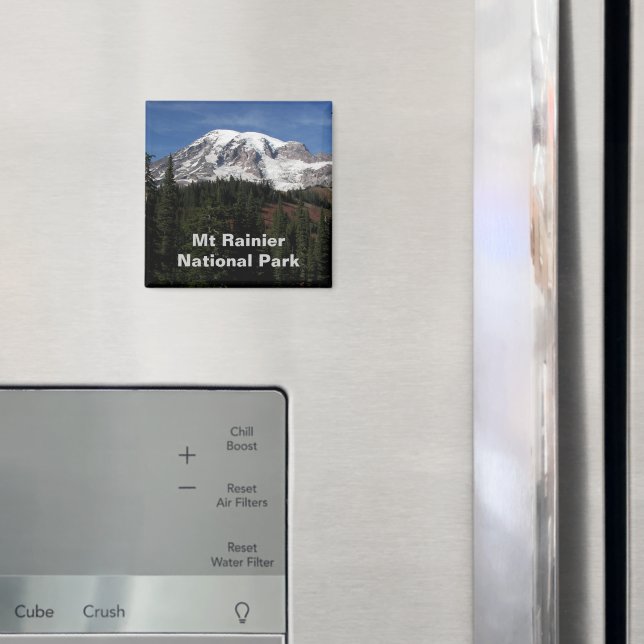 Foto des Nationalparks Mount Rainier Magnet (In Situ (Kühlschrank))