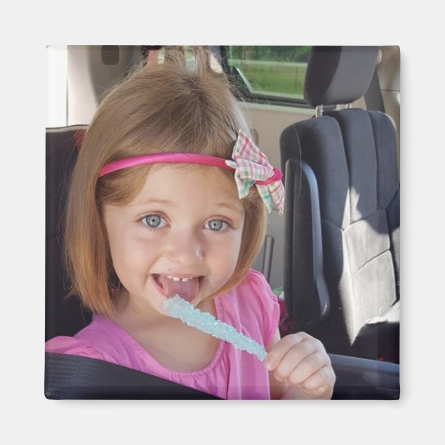 Foto des niedlichen Kindes - Maßgeschneiderte Dars Magnet (Vorne)