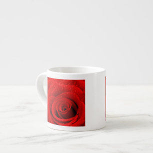 Foto des Rosen-Hintergrundes Espressotasse