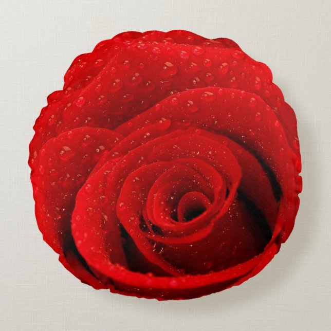 Foto des Rosen-Hintergrundes Rundes Kissen (Vorderseite)