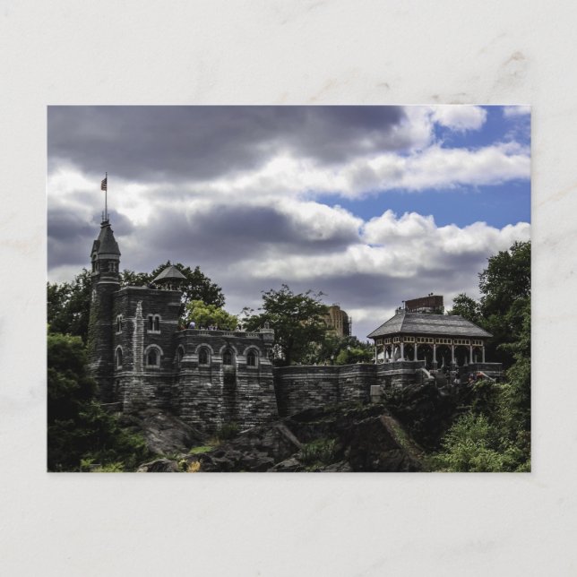 Foto des Schlosses Belvedere, New Yorks Zentralpar Postkarte (Vorderseite)