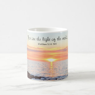 Foto des Sonnenuntergangs auf der Seeblesse Kaffeetasse