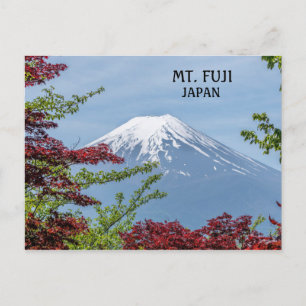 Foto des Vulkans Fuji in Japan Postkarte