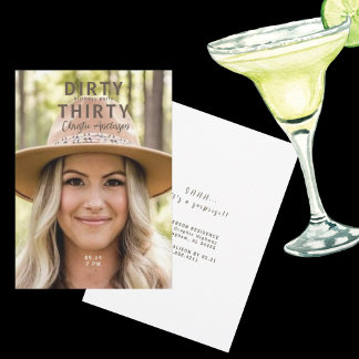 Foto Dirty 30 Geburtstagsparty Einladung