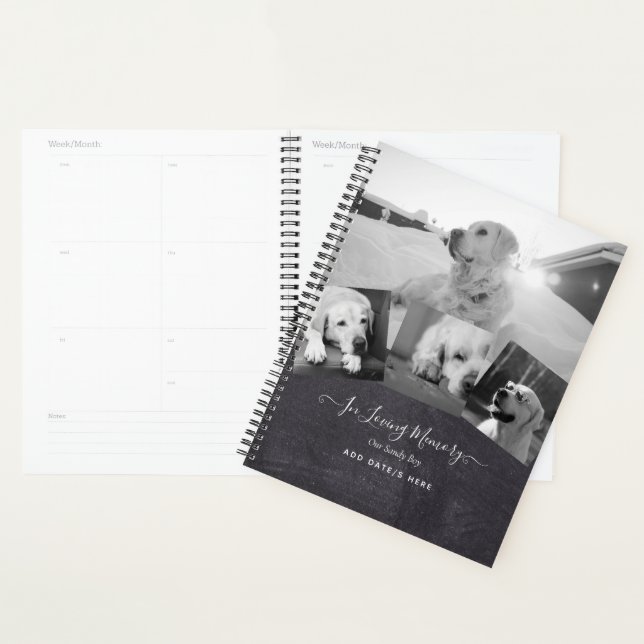 FOTO Dog Memorial Gift - Pet Loss Keepake Collage Planer (Anzeige)