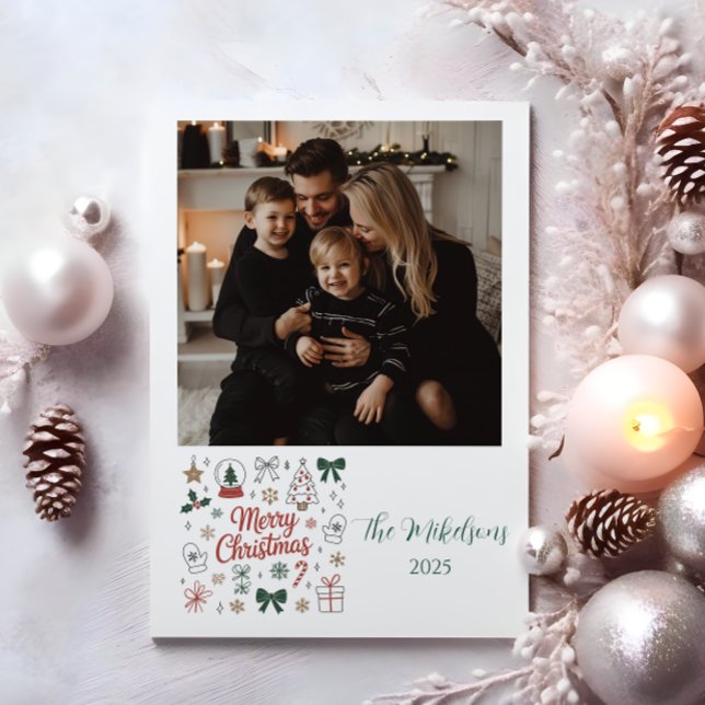 Foto-Doodle-Linienkunst Weihnachten (Von Creator hochgeladen)