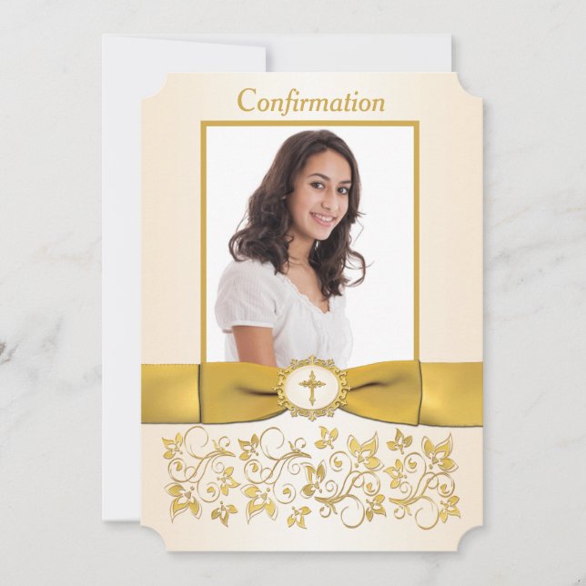 Foto "DRUCKTES RIBBON-Ticket" Einladung (Vorderseite)