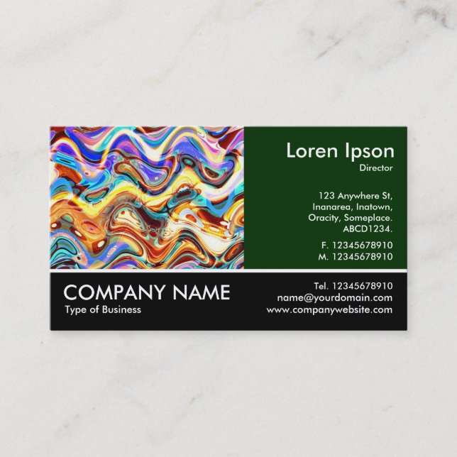 Foto - dunkelgrün - Farbmischung Visitenkarte (Vorderseite)