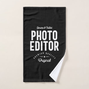 Foto Editor Job Title-Geschenk Handtuch