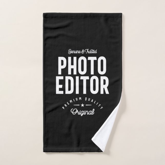 Foto Editor Job Title-Geschenk Handtuch (Handtuch)