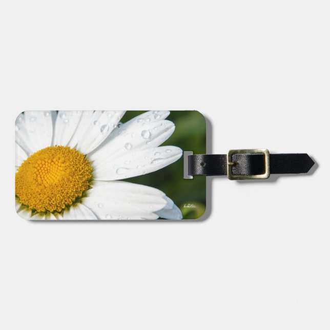 Foto, ein margueritte machen Grün Gepäckanhänger (Vorderseite horizontal)