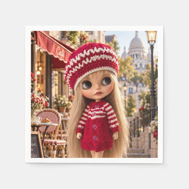 Foto einer Blythe-Puppe Serviette (Vorderseite)