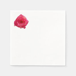 Foto einer Rose auf einer Serviette