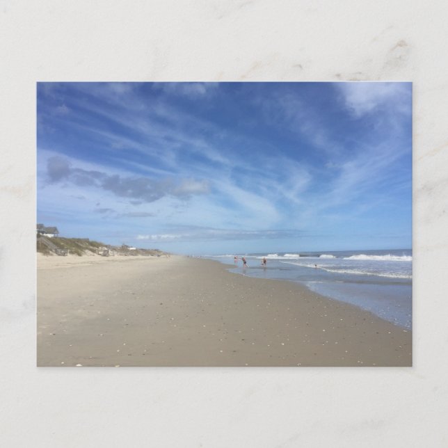Foto einer Tiefsee-Szene mit blauen Wolken Postkarte (Vorderseite)