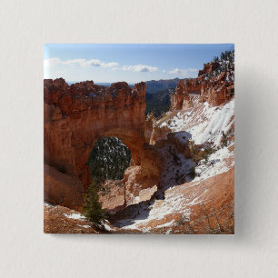 Foto einer verschneiten Landschaft der natürlichen Button
