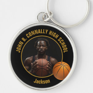 Foto eines Basketballspielers der Black Gold High Schlüsselanhänger