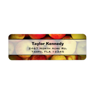 Foto eines Buschels aus Gelb- und Rotäpfeln