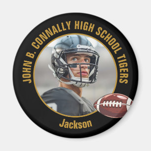Foto eines Footballspielers der Black Gold High Sc Magnet