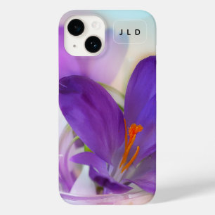 Foto eines Hübschen Lila Frühlingskrokus Case-Mate iPhone 14 Hülle