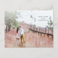 Foto Einfache Monogramm Hochzeit speichern Sie das