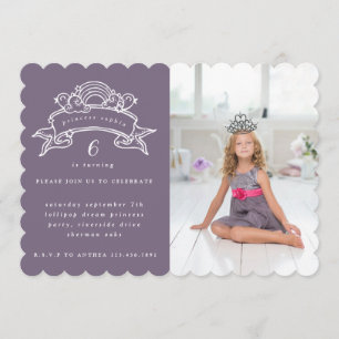FOTO-EINLADUNG DER PRINCESS BIRTHDAY EINLADUNG