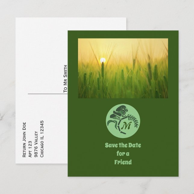 Foto Einladungspostkarte (Vorne/Hinten)